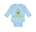 Long Sleeve Bodysuit Baby Avokiddo Avocado Vegetables Kid Funny Cotton