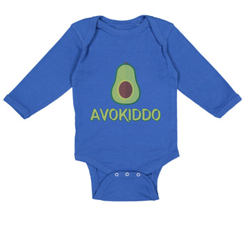 Long Sleeve Bodysuit Baby Avokiddo Avocado Vegetables Kid Funny Cotton