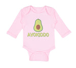 Long Sleeve Bodysuit Baby Avokiddo Avocado Vegetables Kid Funny Cotton - Cute Rascals