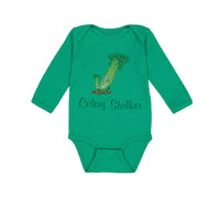 Long Sleeve Bodysuit Baby Celery Stalker Vegetables Boy & Girl Clothes Cotton - Cute Rascals