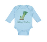 Long Sleeve Bodysuit Baby Celery Stalker Vegetables Boy & Girl Clothes Cotton - Cute Rascals