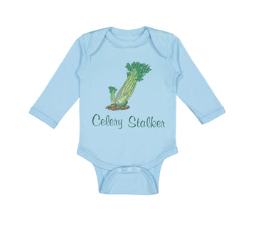 Long Sleeve Bodysuit Baby Celery Stalker Vegetables Boy & Girl Clothes Cotton