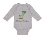 Long Sleeve Bodysuit Baby Celery Stalker Vegetables Boy & Girl Clothes Cotton - Cute Rascals