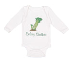 Long Sleeve Bodysuit Baby Celery Stalker Vegetables Boy & Girl Clothes Cotton - Cute Rascals