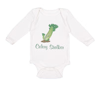 Long Sleeve Bodysuit Baby Celery Stalker Vegetables Boy & Girl Clothes Cotton - Cute Rascals