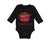 Long Sleeve Bodysuit Baby Tomatoes I Love You from My Head Vegetables Cotton