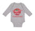 Long Sleeve Bodysuit Baby Tomatoes I Love You from My Head Vegetables Cotton