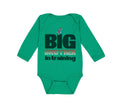 Long Sleeve Bodysuit Baby Big Brother in Training Football Boy & Girl Clothes