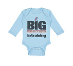 Long Sleeve Bodysuit Baby Big Brother in Training Football Boy & Girl Clothes - Cute Rascals