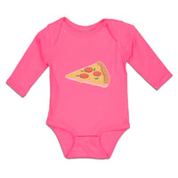 Long Sleeve Bodysuit Baby Pizza Piece Boy & Girl Clothes Cotton