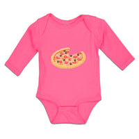 Long Sleeve Bodysuit Baby Cheesy Pizza Boy & Girl Clothes Cotton - Cute Rascals