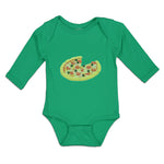 Long Sleeve Bodysuit Baby Cheesy Pizza Boy & Girl Clothes Cotton - Cute Rascals