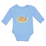 Long Sleeve Bodysuit Baby Cheesy Pizza Boy & Girl Clothes Cotton - Cute Rascals