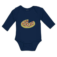 Long Sleeve Bodysuit Baby Cheesy Pizza Boy & Girl Clothes Cotton - Cute Rascals