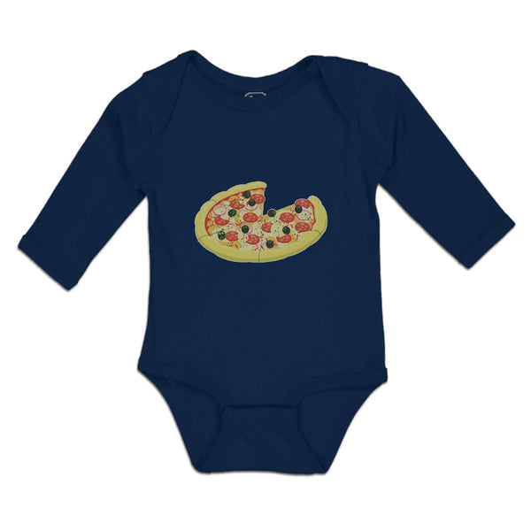 Long Sleeve Bodysuit Baby Cheesy Pizza Boy & Girl Clothes Cotton - Cute Rascals