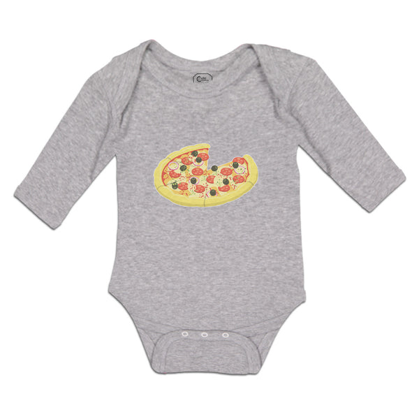 Long Sleeve Bodysuit Baby Cheesy Pizza Boy & Girl Clothes Cotton - Cute Rascals