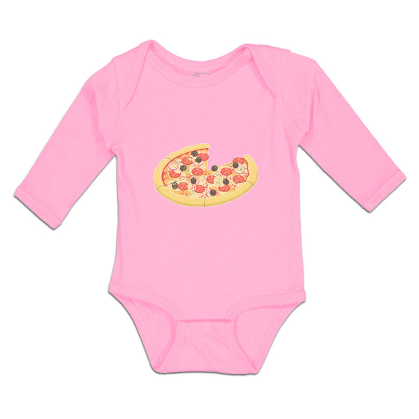 Long Sleeve Bodysuit Baby Cheesy Pizza Boy & Girl Clothes Cotton - Cute Rascals
