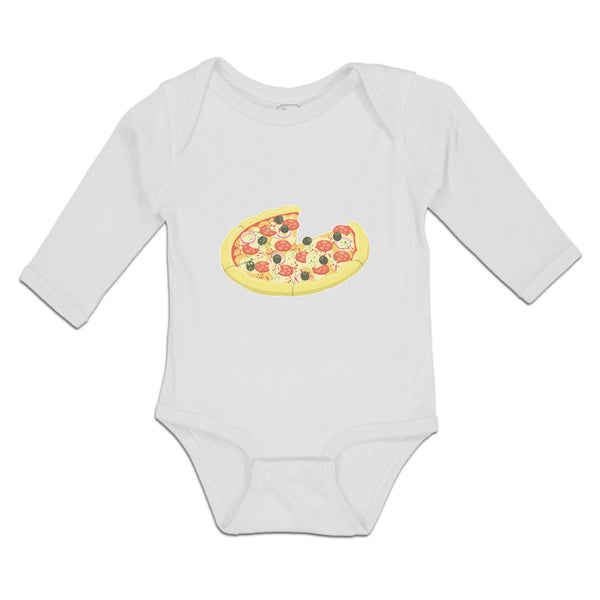 Long Sleeve Bodysuit Baby Cheesy Pizza Boy & Girl Clothes Cotton - Cute Rascals