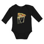 Long Sleeve Bodysuit Baby Cheesy Pizza Falling Boy & Girl Clothes Cotton - Cute Rascals