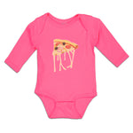 Long Sleeve Bodysuit Baby Cheesy Pizza Falling Boy & Girl Clothes Cotton - Cute Rascals