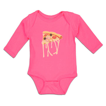 Long Sleeve Bodysuit Baby Cheesy Pizza Falling Boy & Girl Clothes Cotton