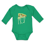 Long Sleeve Bodysuit Baby Cheesy Pizza Falling Boy & Girl Clothes Cotton - Cute Rascals
