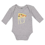 Long Sleeve Bodysuit Baby Cheesy Pizza Falling Boy & Girl Clothes Cotton - Cute Rascals