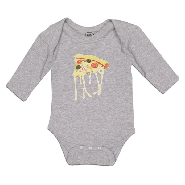 Long Sleeve Bodysuit Baby Cheesy Pizza Falling Boy & Girl Clothes Cotton - Cute Rascals