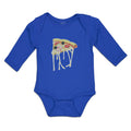 Long Sleeve Bodysuit Baby Cheesy Pizza Falling Boy & Girl Clothes Cotton