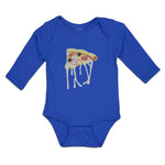 Long Sleeve Bodysuit Baby Cheesy Pizza Falling Boy & Girl Clothes Cotton - Cute Rascals