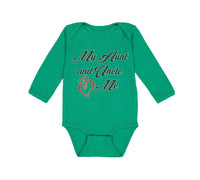 Long Sleeve Bodysuit Baby My Aunt and Uncle Love Me Funny Boy & Girl Clothes