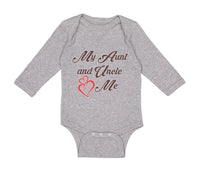 Long Sleeve Bodysuit Baby My Aunt and Uncle Love Me Funny Boy & Girl Clothes