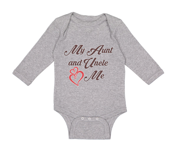 Long Sleeve Bodysuit Baby My Aunt and Uncle Love Me Funny Boy & Girl Clothes