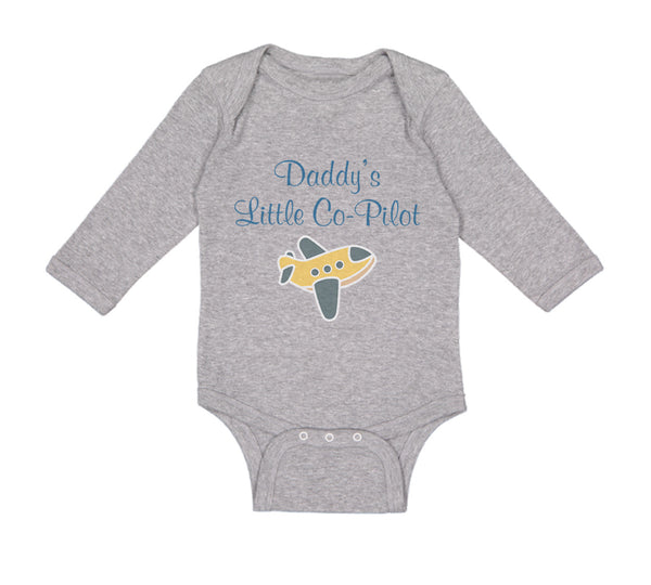 Long Sleeve Bodysuit Baby Daddy's Little Co-Pilot Dad Father's Day Western - Cute Rascals