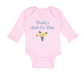 Long Sleeve Bodysuit Baby Daddy's Little Co-Pilot Dad Father's Day Western