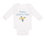 Long Sleeve Bodysuit Baby Daddy's Little Co-Pilot Dad Father's Day Western - Cute Rascals