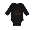 Long Sleeve Bodysuit Baby Mustache Godparent Baby Announcement Cotton
