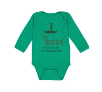 I Mustache You A Question Be Godparent Baby Announcement A