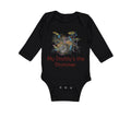 Long Sleeve Bodysuit Baby My Daddy's The Drummer Dad Father's Day Cotton