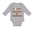 Long Sleeve Bodysuit Baby I Heart My Nonna and Nonno Grandparents Cotton