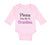Long Sleeve Bodysuit Baby Please Pass Me to Grandma Grandmother A Cotton