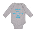 Long Sleeve Bodysuit Baby Daddy's Little Tax Credit Dad Father's Day Cotton