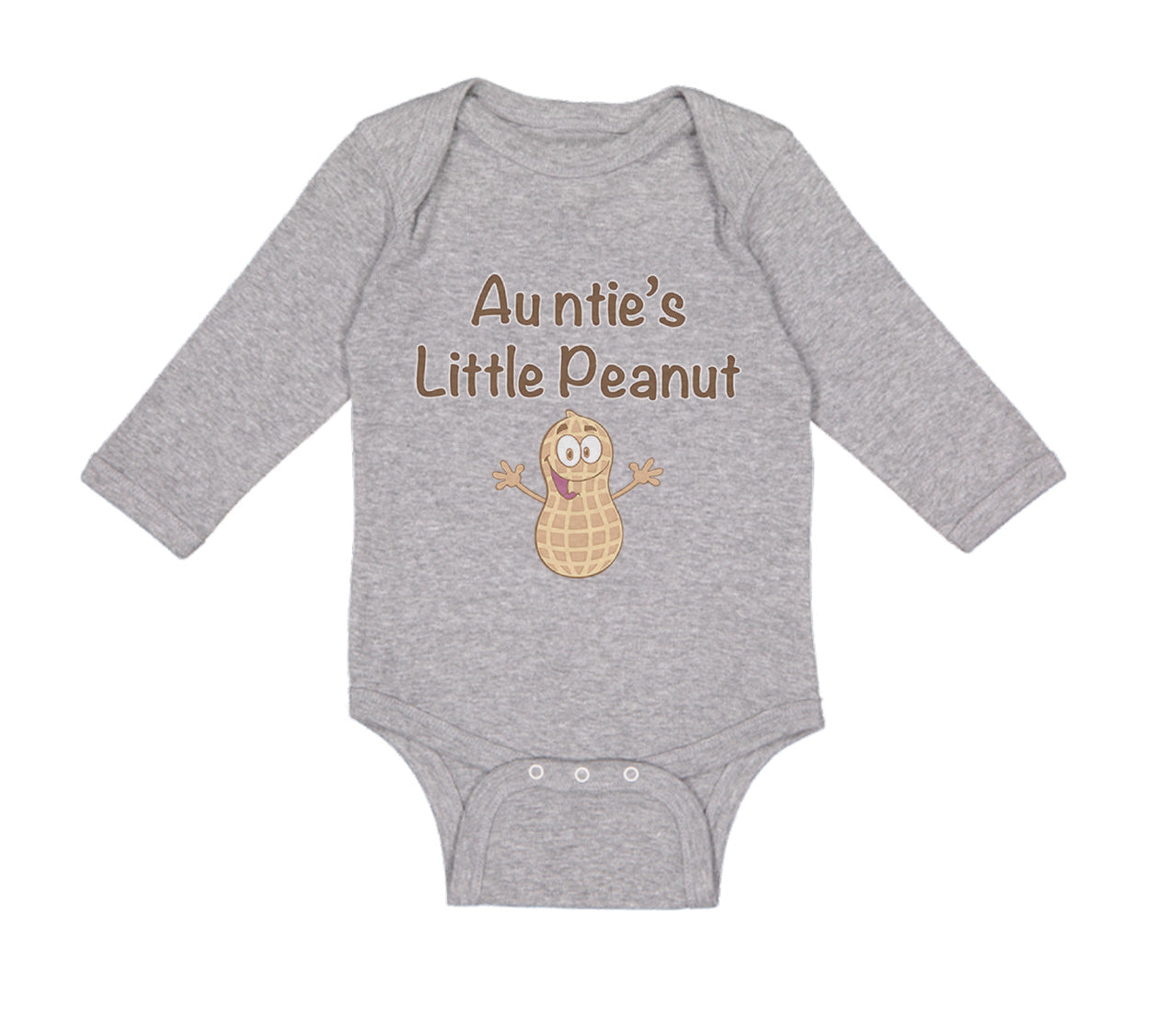 Cute Rascals® Long Sleeve Bodysuit Baby Auntie's Little Peanut