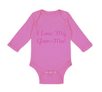 Long Sleeve Bodysuit Baby I Love My Glam - Ma! Grandmother Grandma Cotton