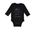 Long Sleeve Bodysuit Baby I Angel Watching over Me. Call Great Grandpa Cotton