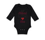 Long Sleeve Bodysuit Baby My Mimi Loves Me Grandma Grandmother Cotton