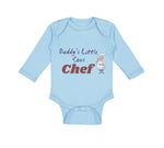 Long Sleeve Bodysuit Baby Daddy's Little Sous Chef Cooking Dad Father's Day - Cute Rascals