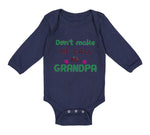 Long Sleeve Bodysuit Baby Don'T Make Me Call My Grandpa Grandfather Cotton - Cute Rascals