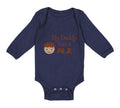 Long Sleeve Bodysuit Baby My Daddy Has A Phd Scientist Doctor Dad Father's Day