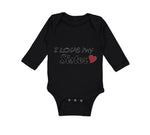 Long Sleeve Bodysuit Baby I Love My Sister Boy & Girl Clothes Cotton